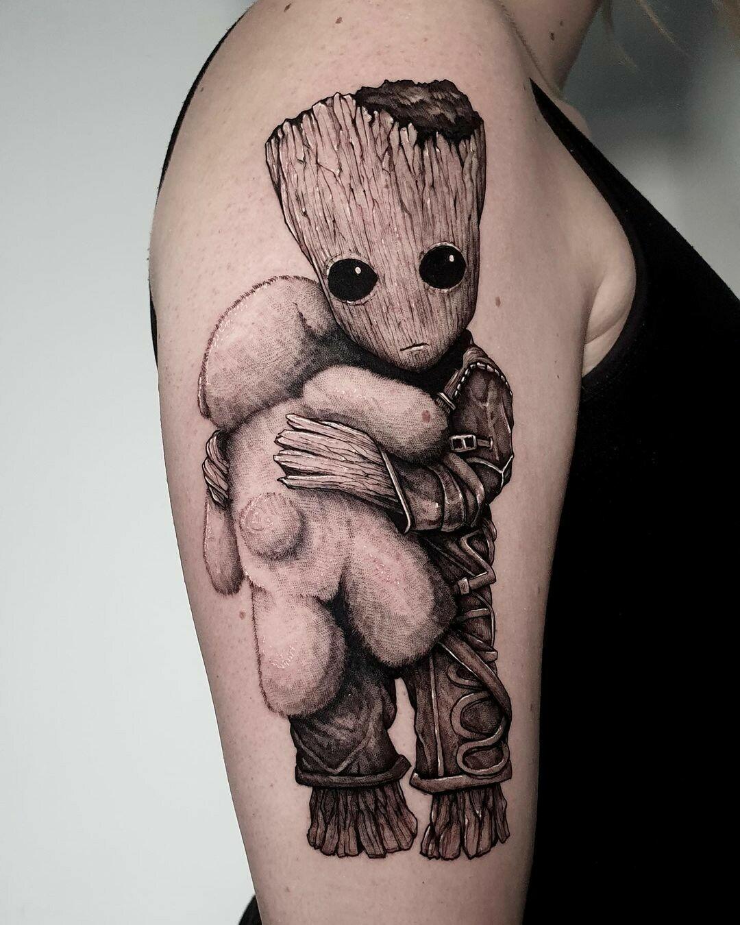 Inksearch tattoo Baba na Rowerze Tattoo