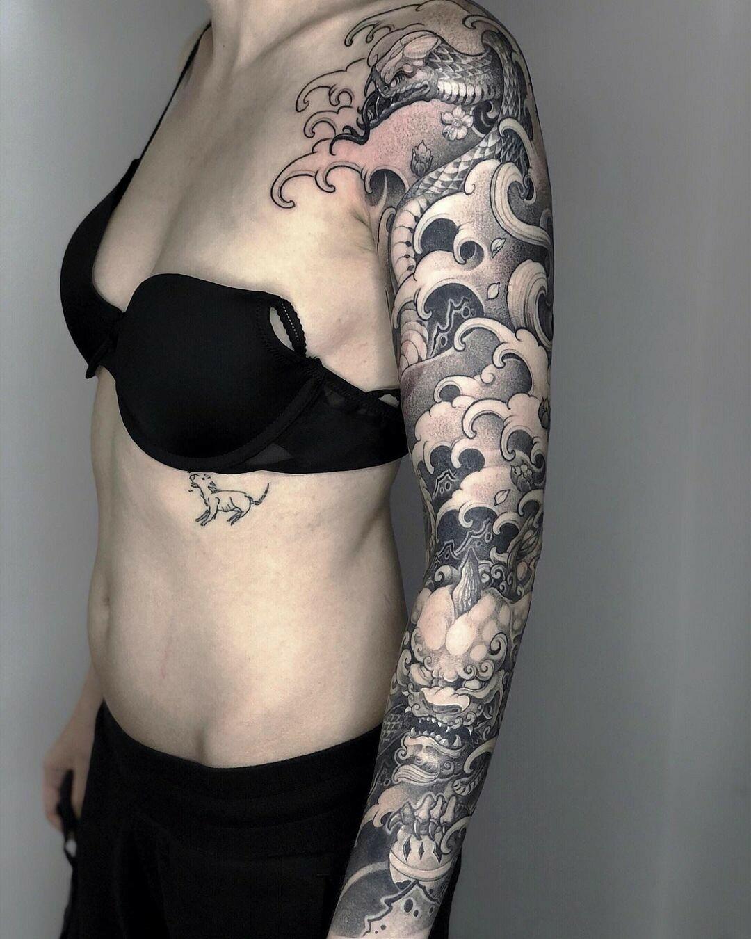 Inksearch tattoo Baba na Rowerze Tattoo