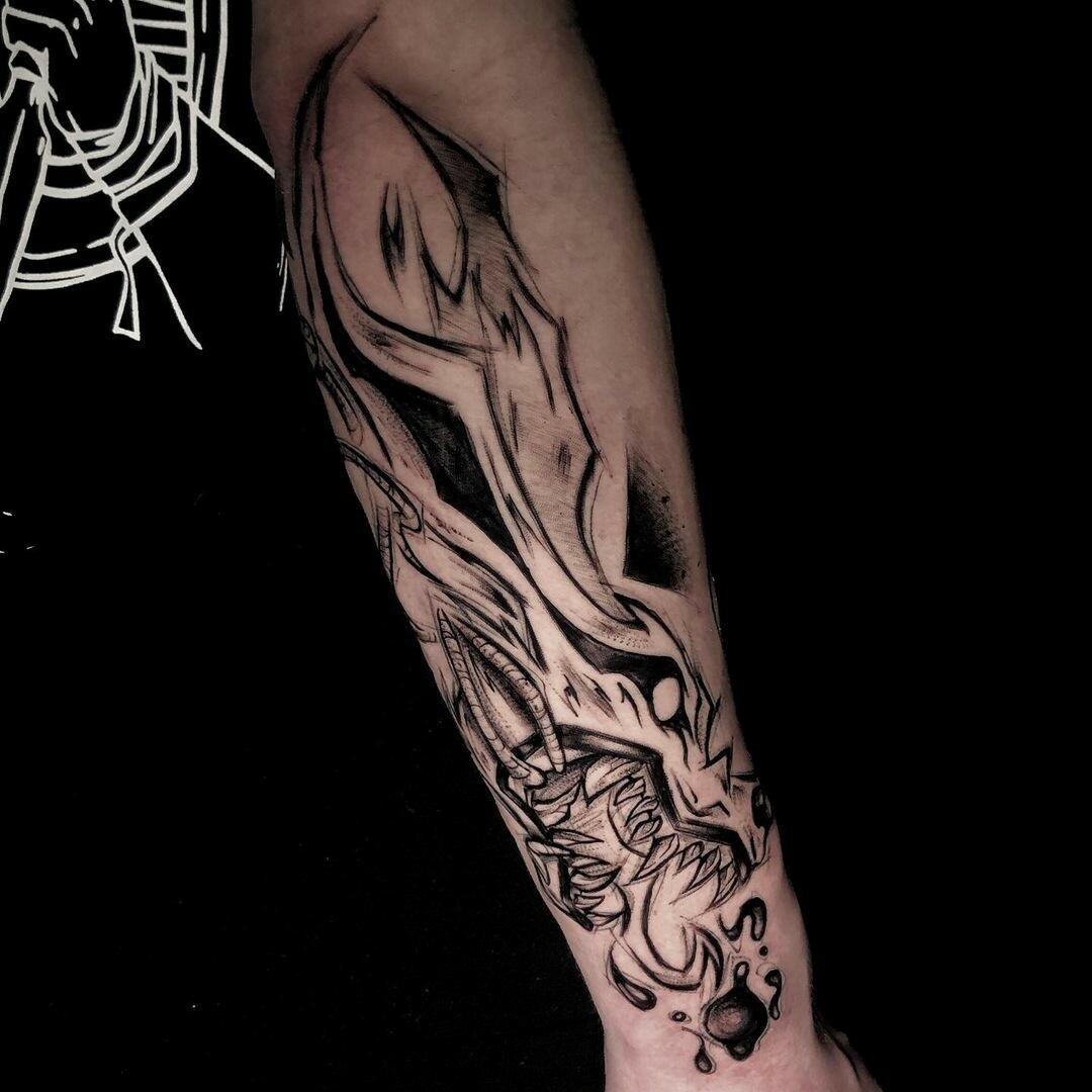 Inksearch tattoo Baba na Rowerze Tattoo