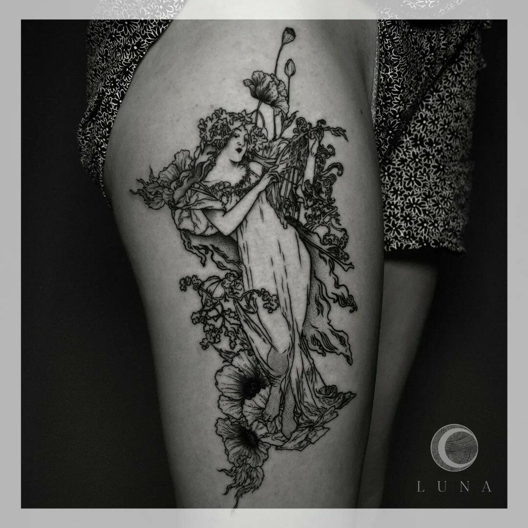 Inksearch tattoo luna tattoo