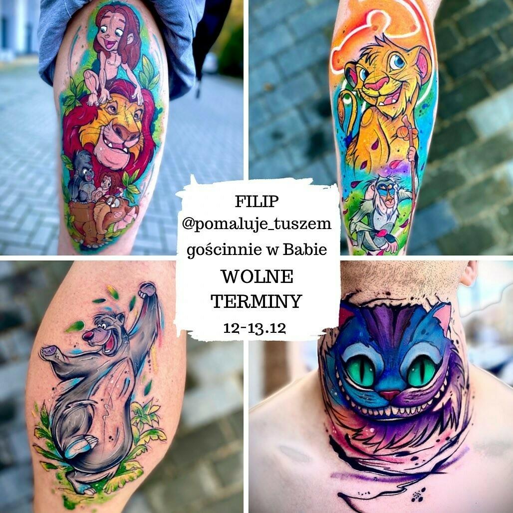 Inksearch tattoo Baba na Rowerze Tattoo