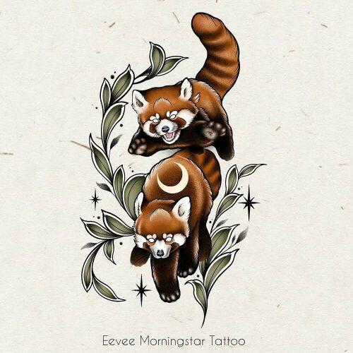 Eevee Morningstar inksearch tattoo