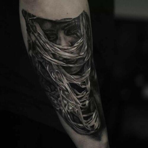 Marcin Nencek Grey eye Tattoo inksearch tattoo