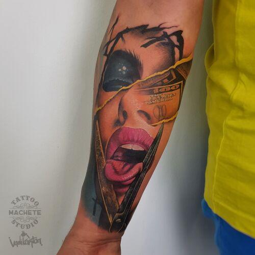 Machete Tattoo Gdynia inksearch tattoo